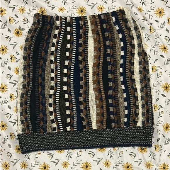 Urban Renewal Coogi Style Vintage Sweater Skirt - Picture 1 of 4